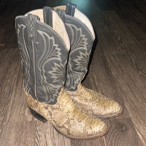 SOLD on eBay!! Vtg Tony Lama Snakeskin Boots Cowboy Western Sz 8 D Style 8702